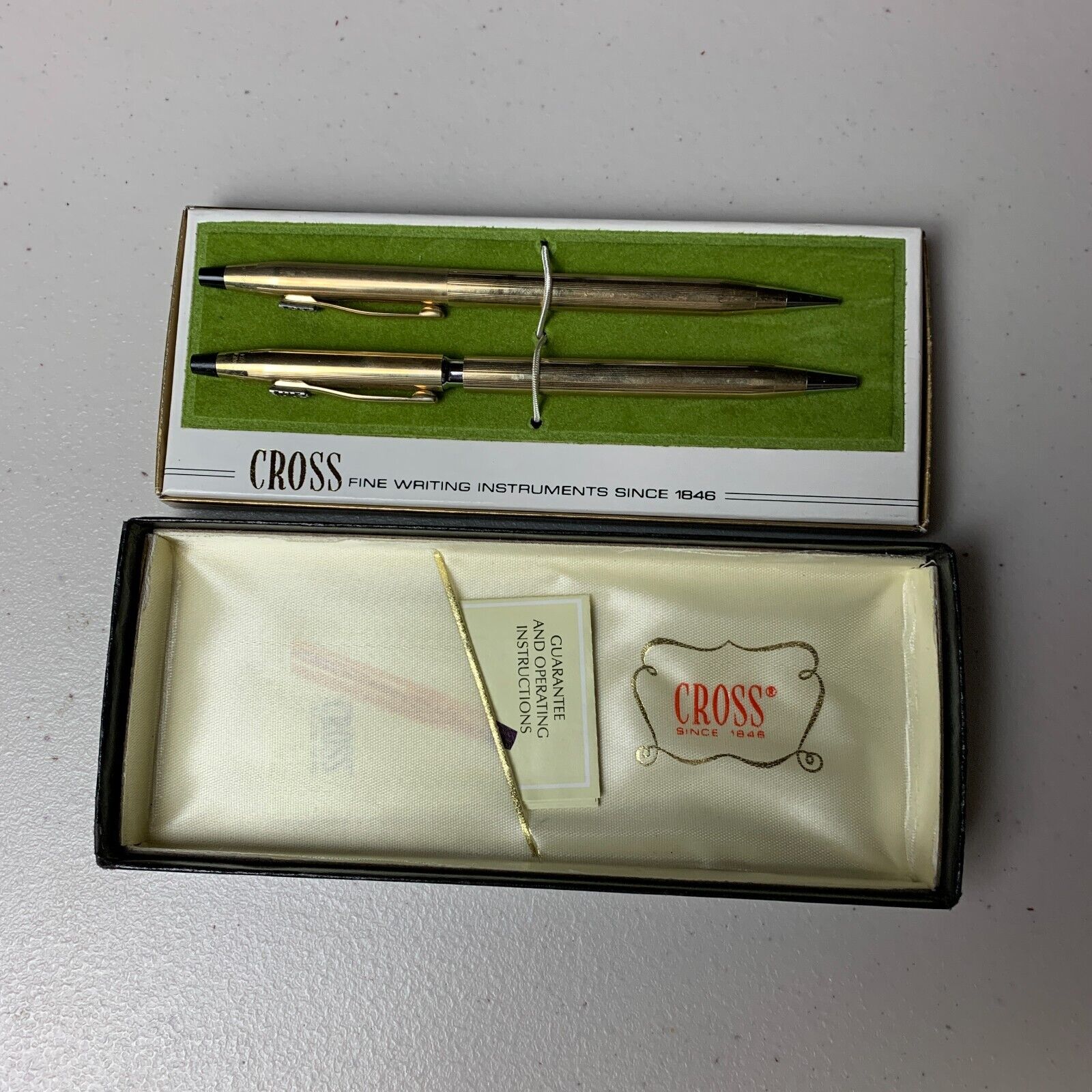 Vintage 10K Gold Cross Pen & Pencil  Set # 4501