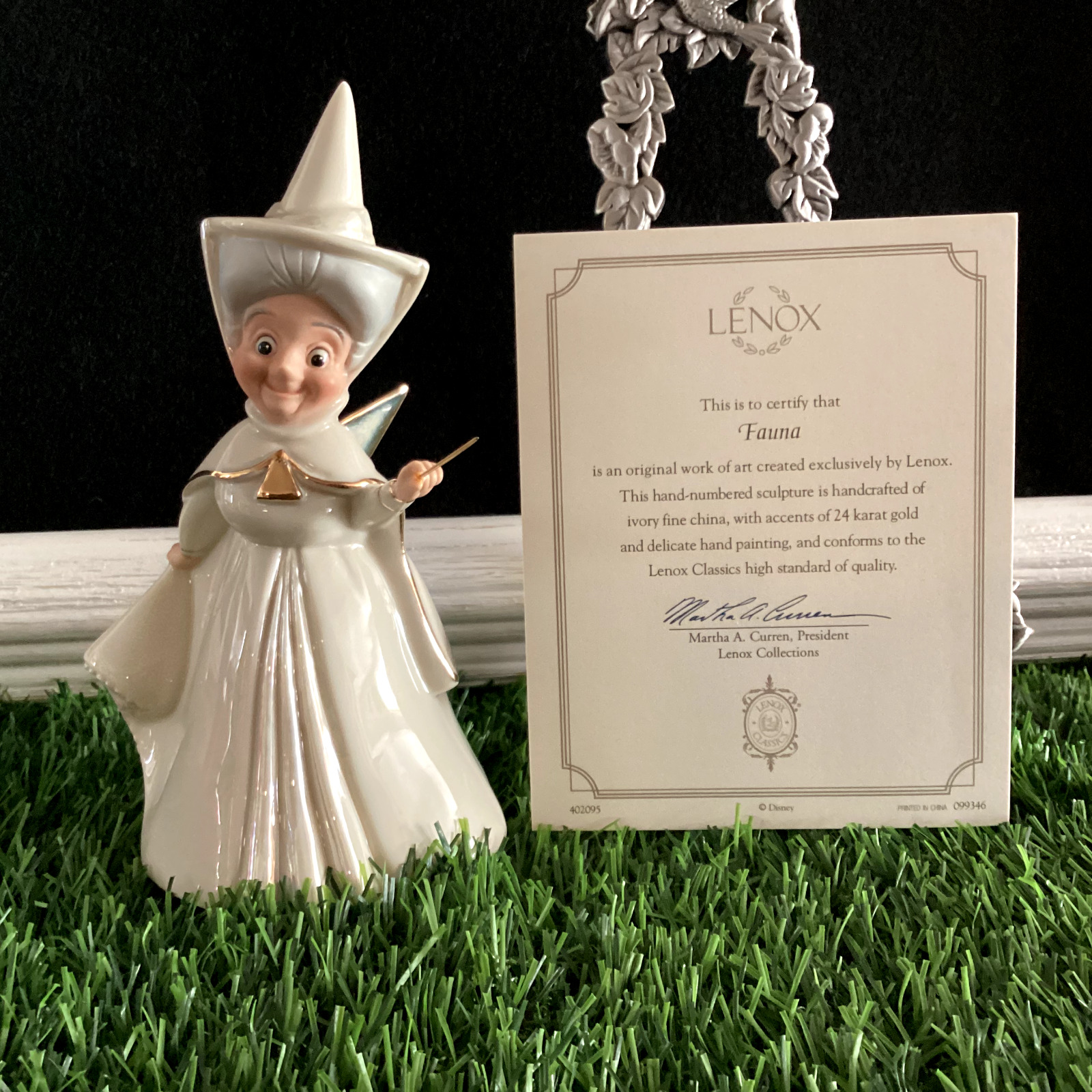 LENOX Disney Sleeping Beauty Fairy  FAUNA Figurine Ivory China New In Box