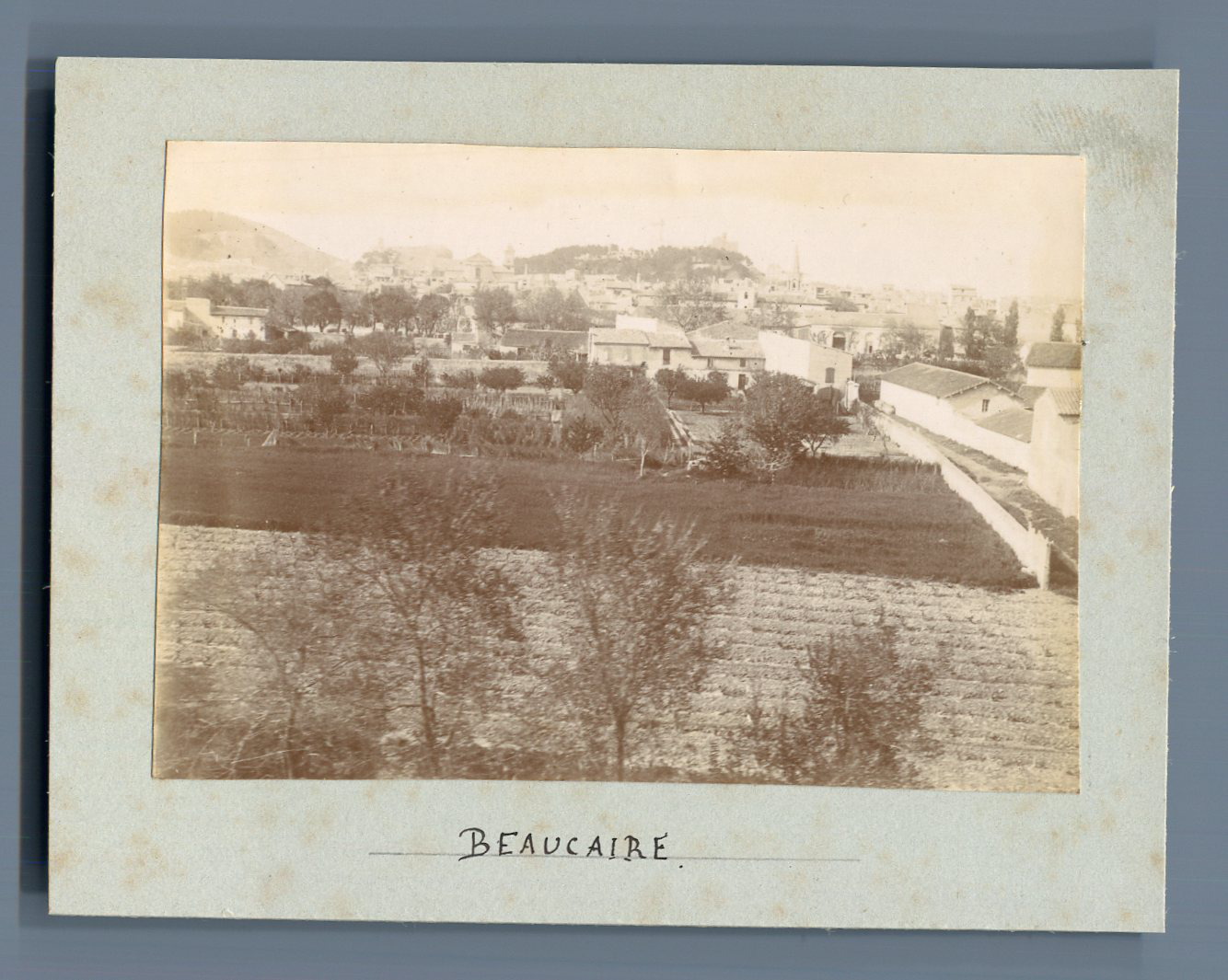 France, Beaucaire Vintage Print.  6x9 Citrate Print Circa 1900 