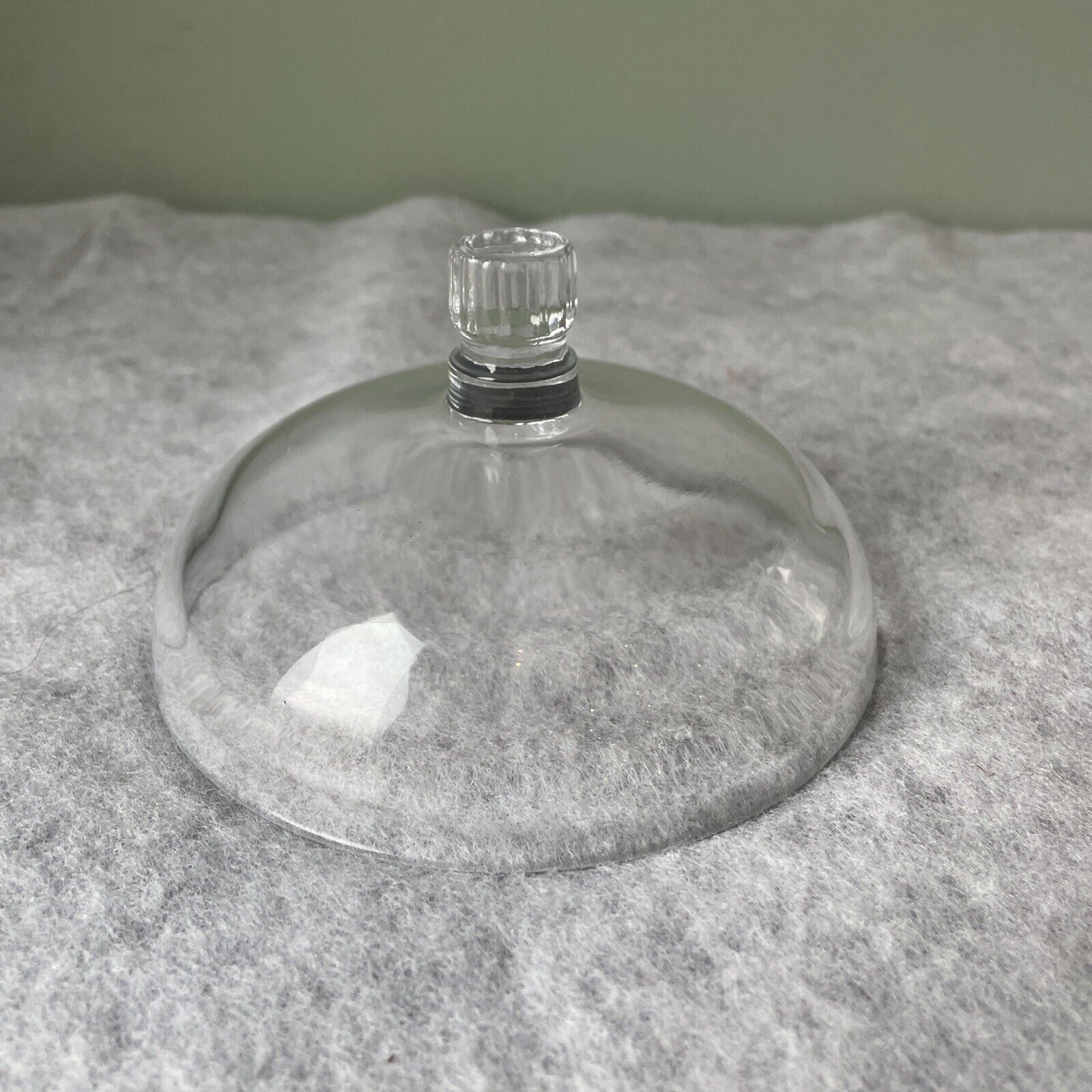 Vntage Heavy Glass Cheese Pie Dome 5” Diameter 3 In High Cover Replacement