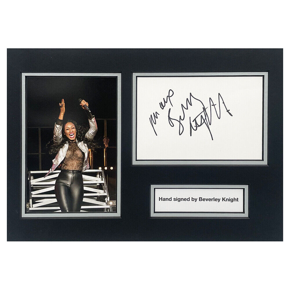 Signed Beverley Knight Photo Display - 12x8 Music Icon +COA