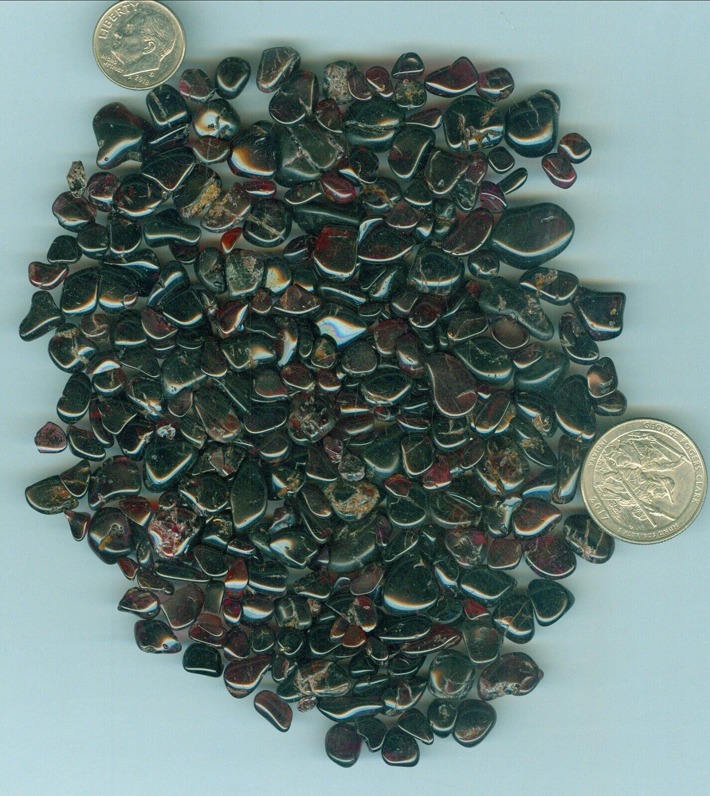 530 Grams of Natural Garnet Tumbled and Polished Pieces 8mm to 12mm Garnet rough