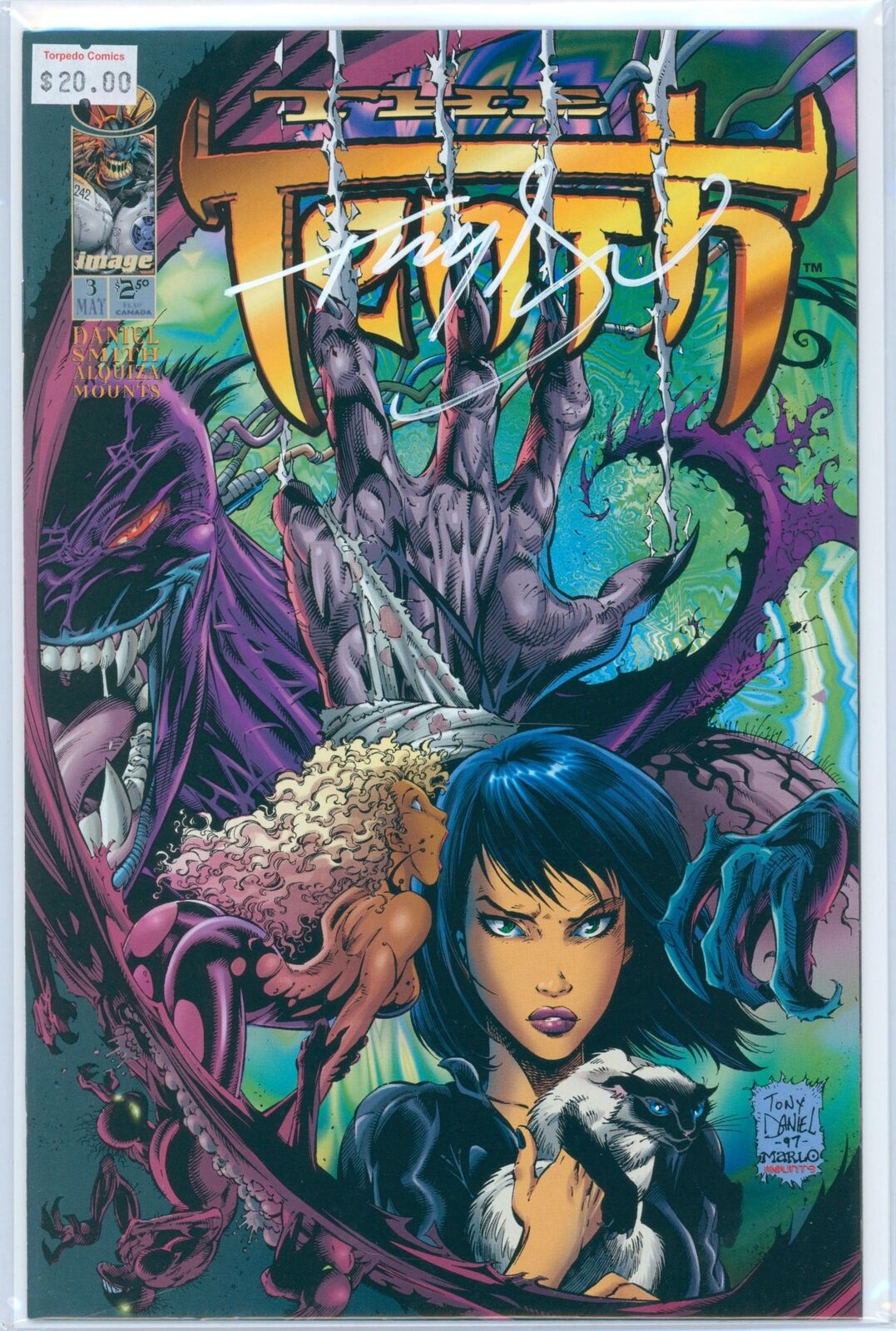 the Tenth #3 9.4 NM Raw Comic Signed by Tony S. Daniel with COA