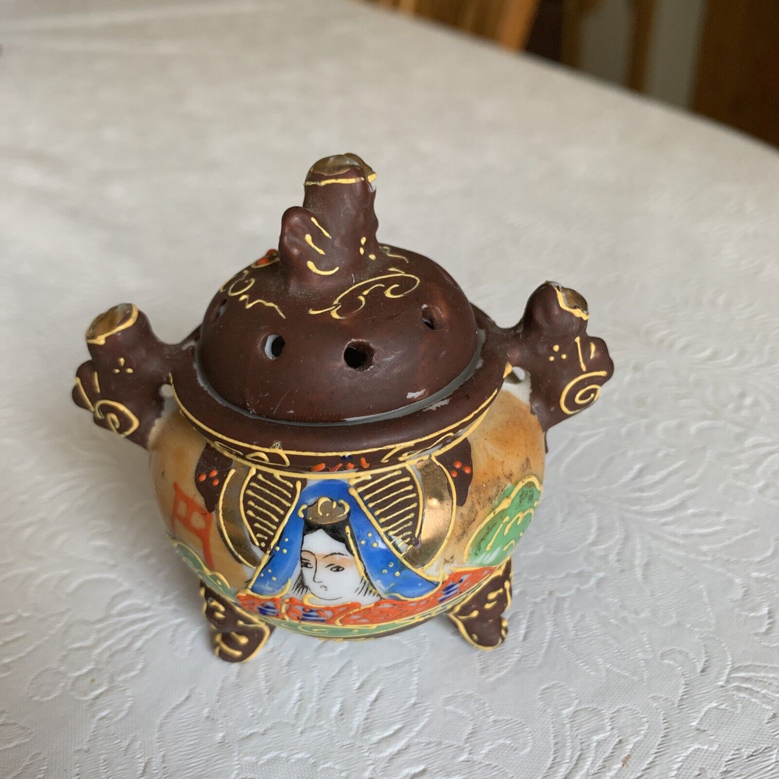 Small Oriental Container - Made in Japan - Possibly an Incense Burner