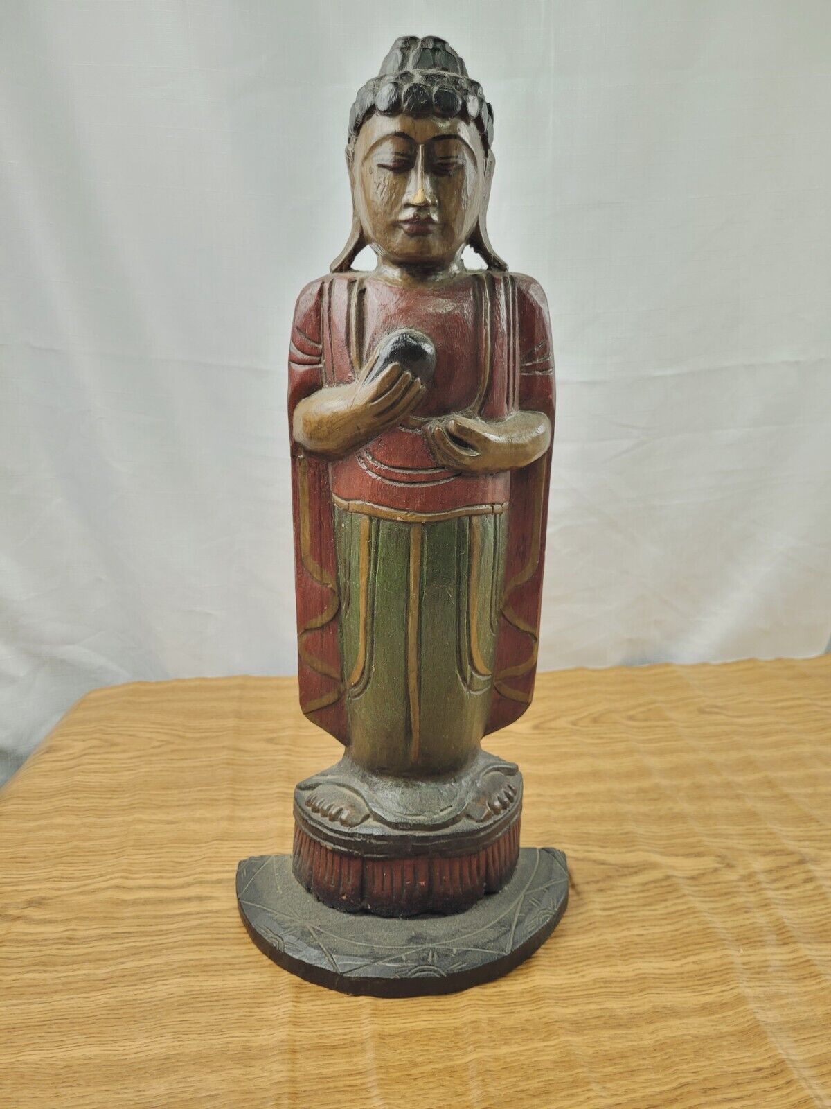 Antique Standing Buddha Statue From  19 Century
