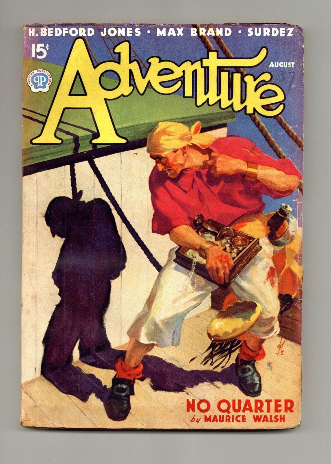 Adventure Pulp/Magazine Aug 1937 Vol. 97 #4 VG