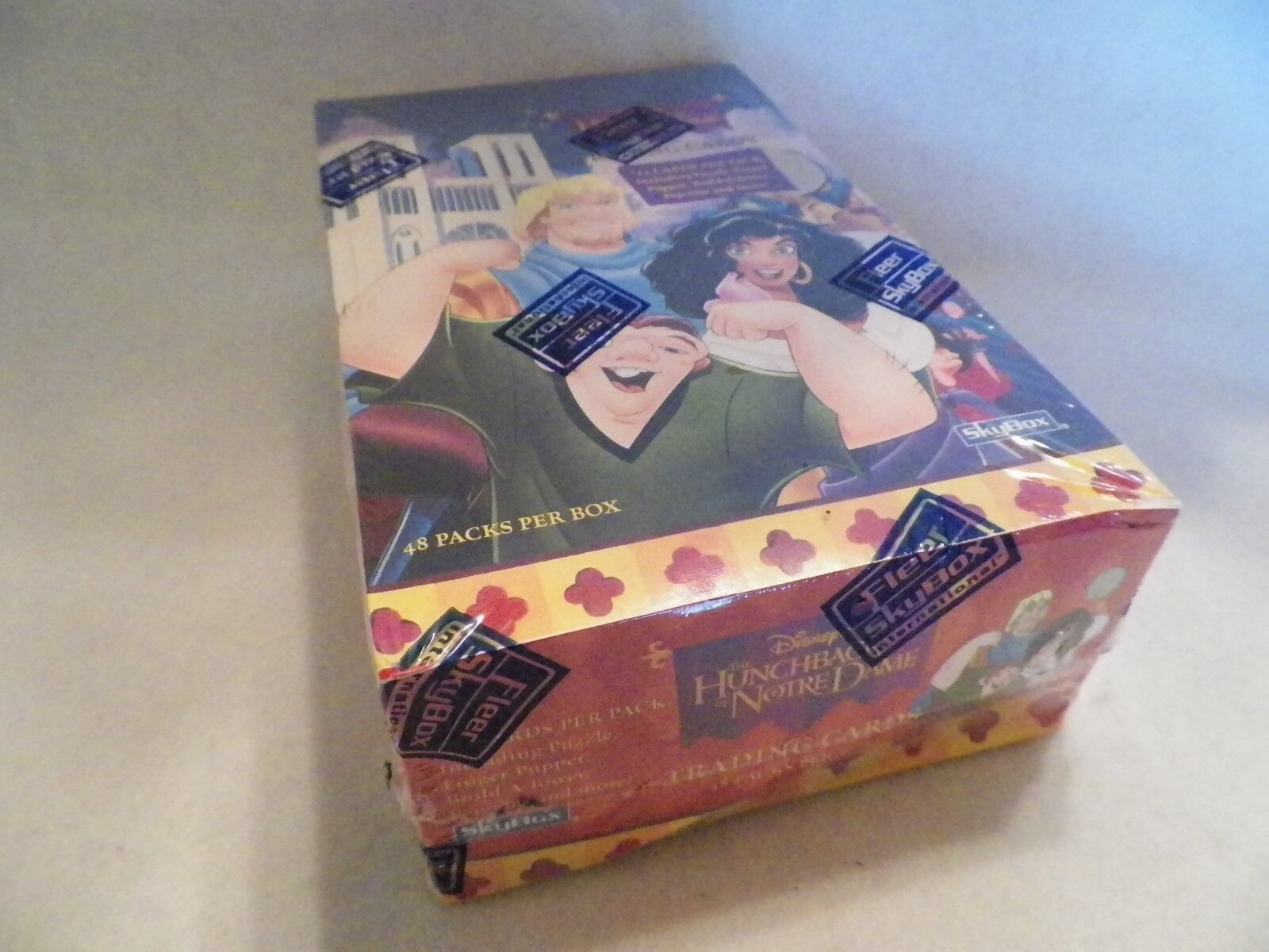 Disney Hunchback of Notre Dame Unopened Trading Card Pack Box Fleer 48pk 