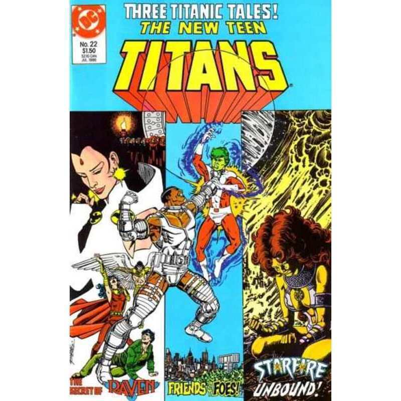New Teen Titans (1984 series) #22 in Near Mint minus condition. DC comics [l\\