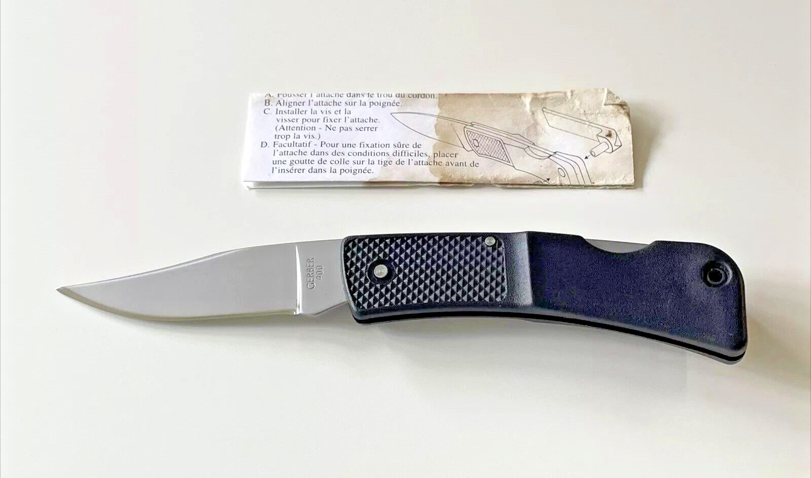 Gerber LST 400 Lightweight Clip-Point Folding Knife USA Rare