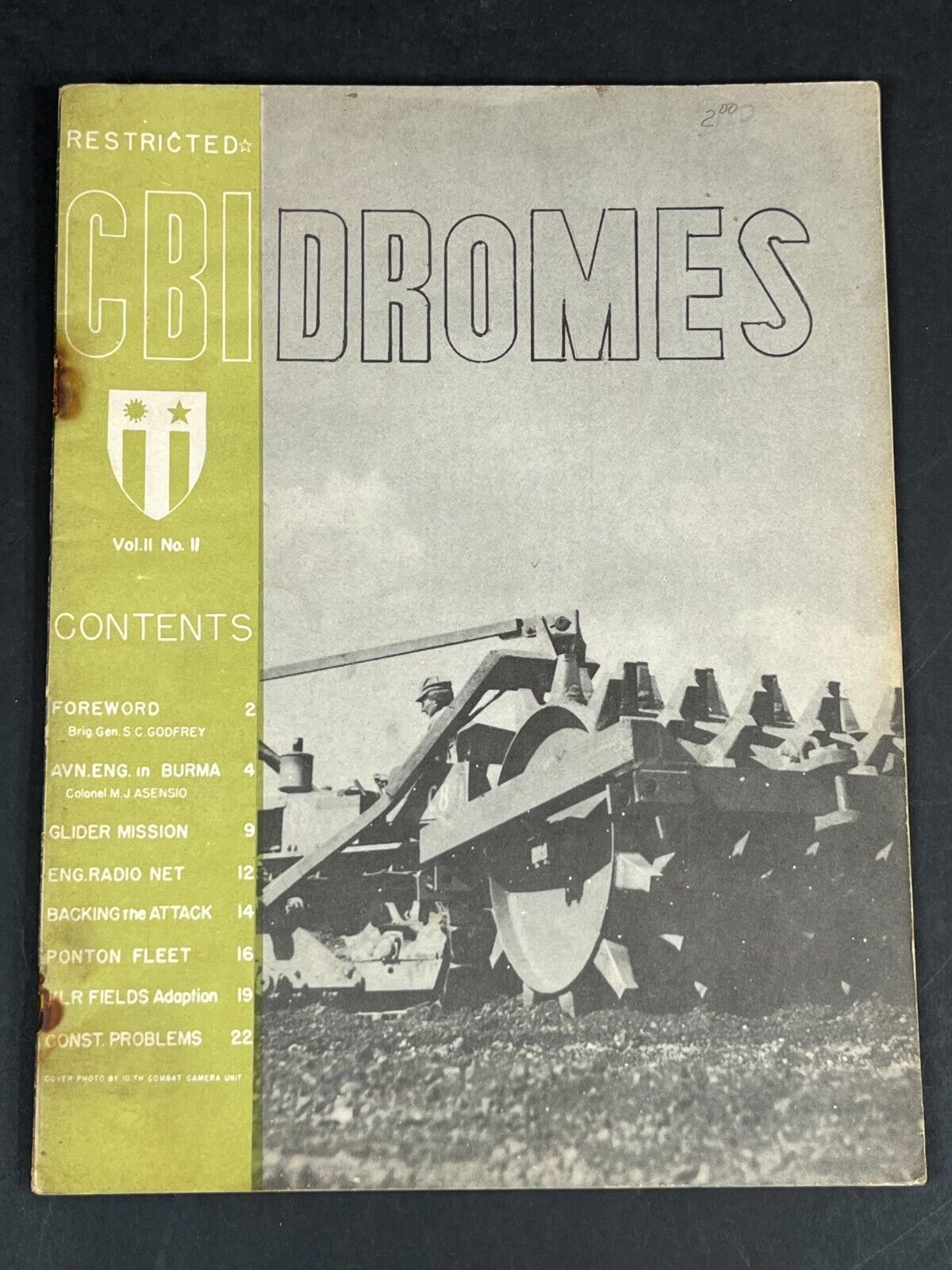 WW2 CBI Dromes Magazine China Burma India Magazine Aviation Engineers Gliders +