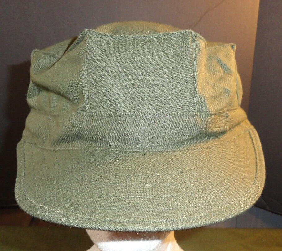 1988 USMC MARINE 8 POINT OG-107 SATEEN UTILITY CAP HAT COVER SMALL 6 3/4 - 6 7/8