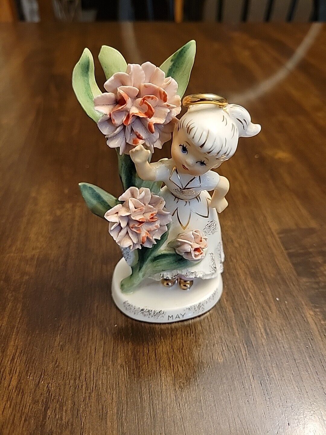 Vintage Geo Z Lefton Flower Girl Of The Month May Figurine #985