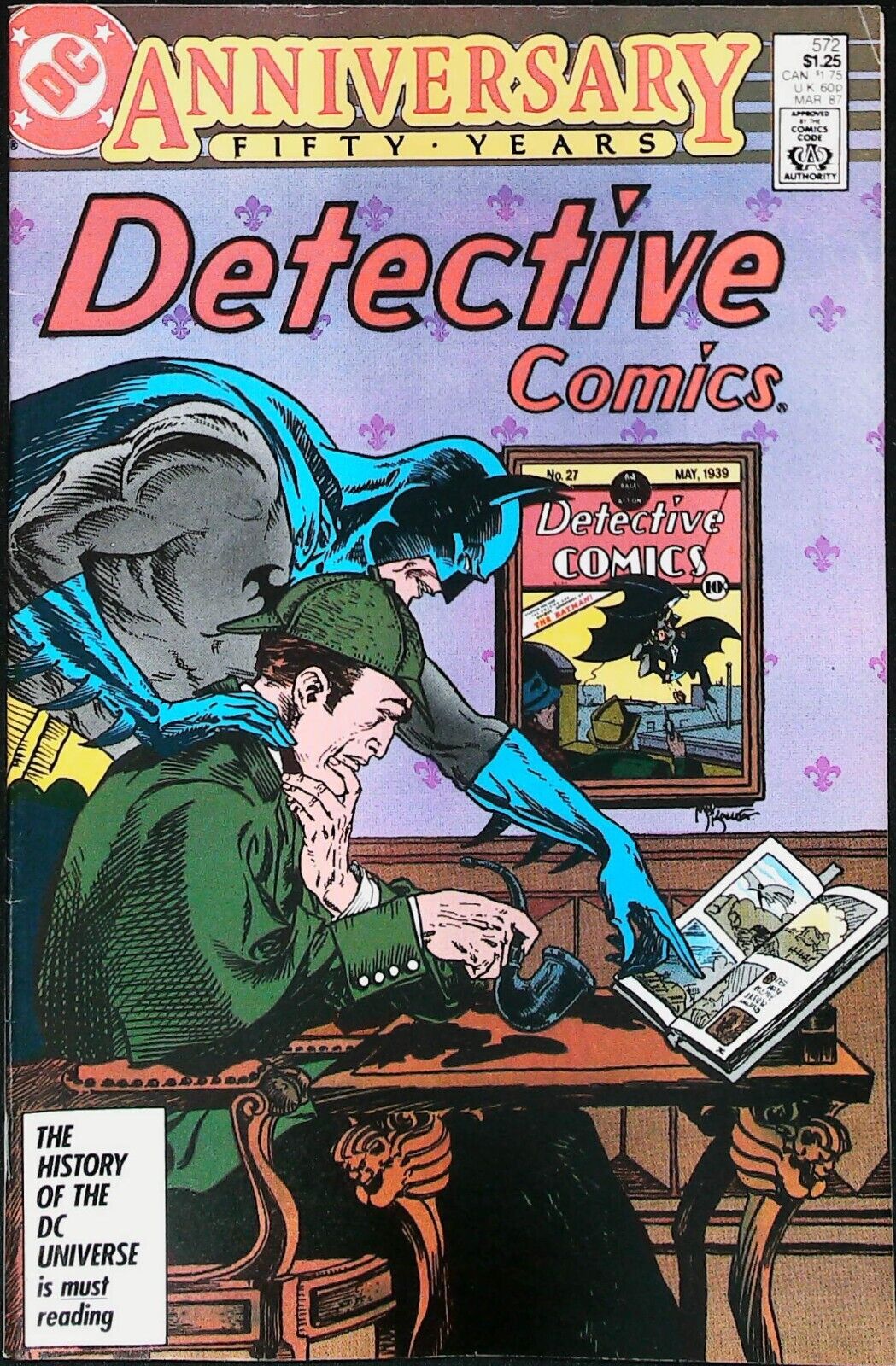 Detective Comics #572 Vol 1 (1987) DC-50th Ann. Sherlock Holmes-Very Fine Range