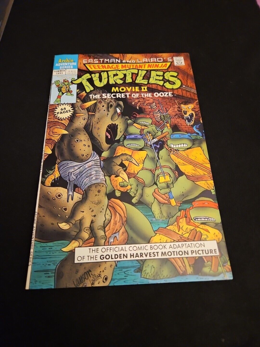 Teenage Mutant Ninja Turtles Movie II Secret of the Ooze Summer 1991 Comic Book