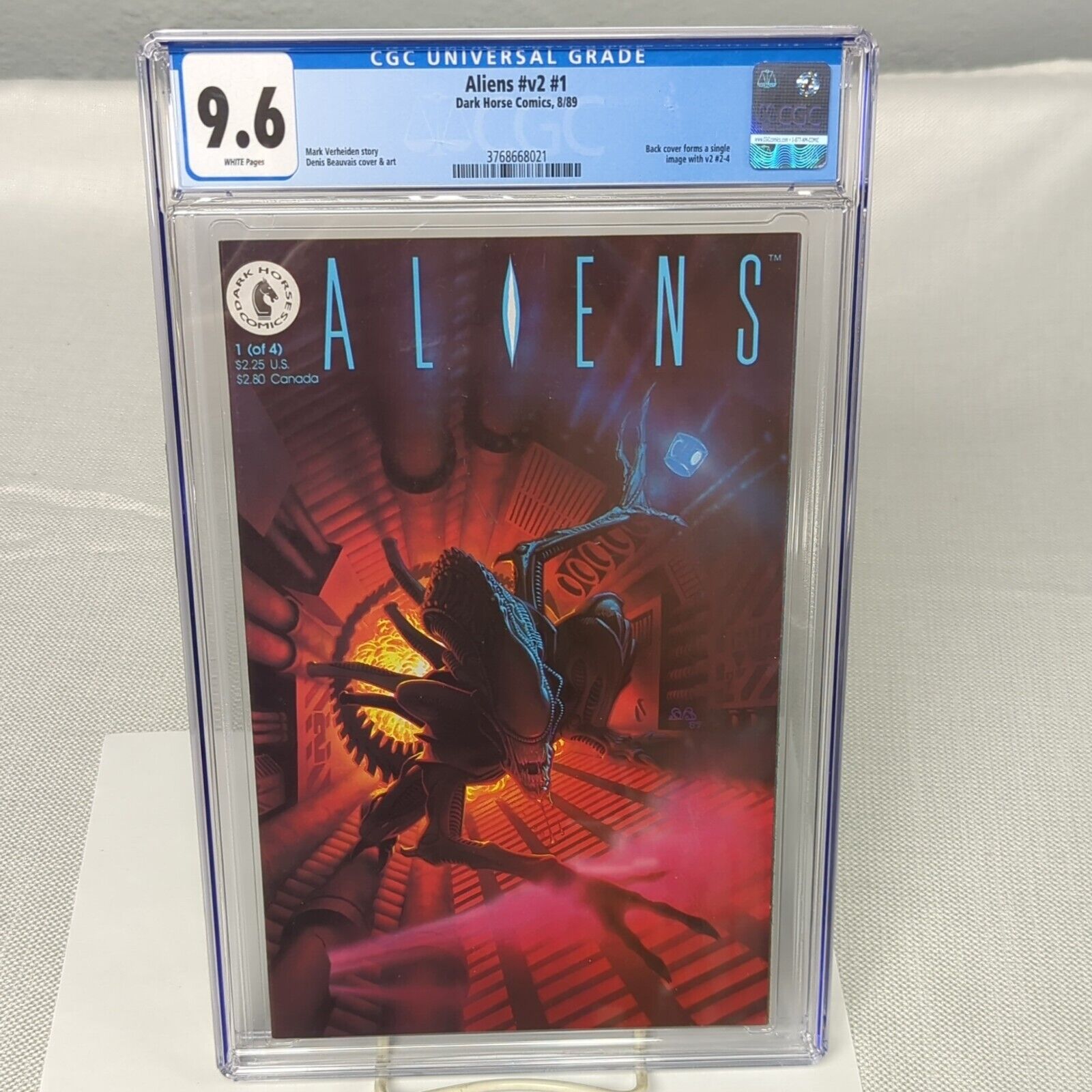 Aliens V2 #1 1989 CGC 9.6 NM+ White Pages, Great Book