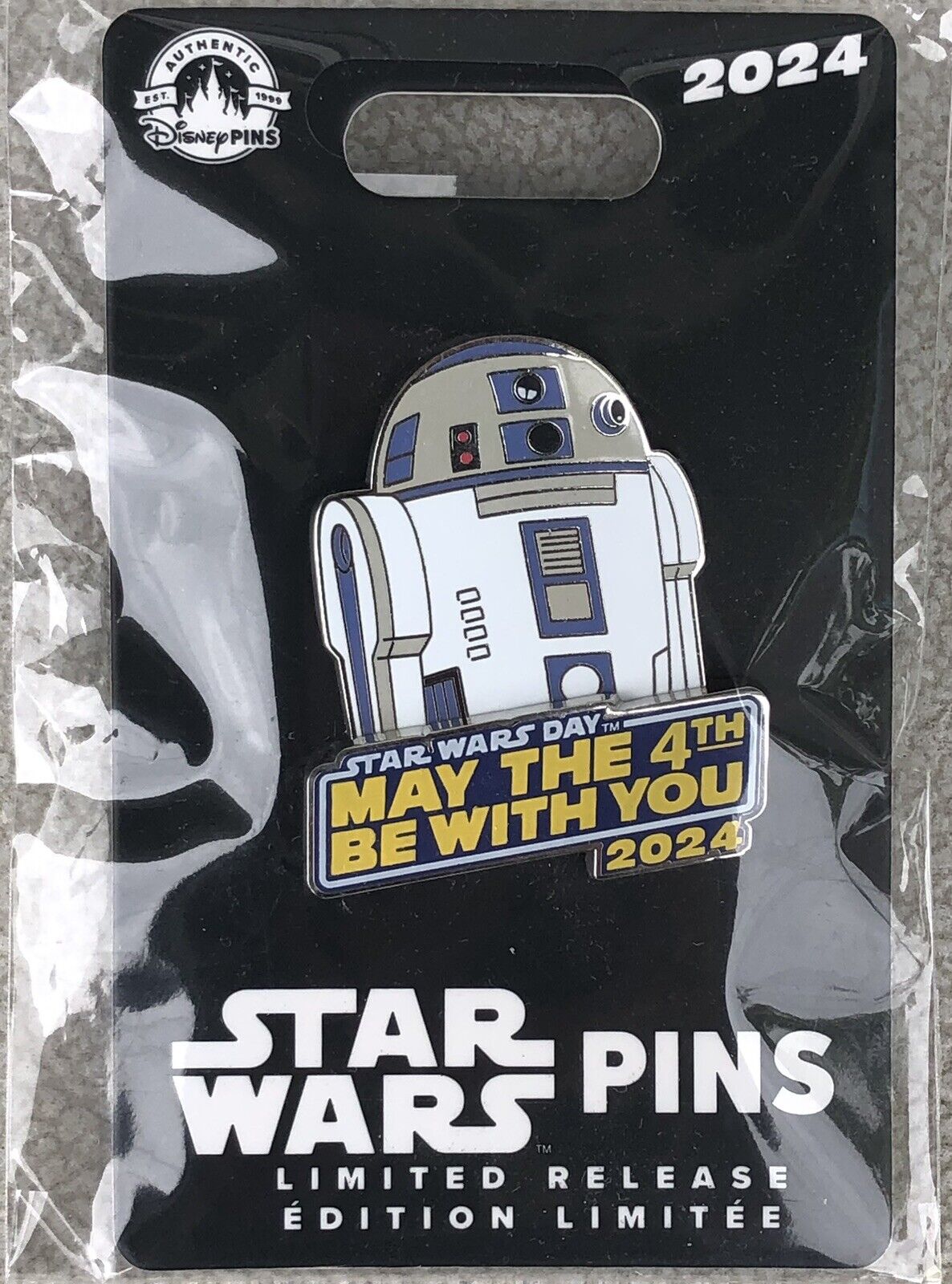 Disney Star Wars 2024 May the 4th Be with you R2D2 Pin - New