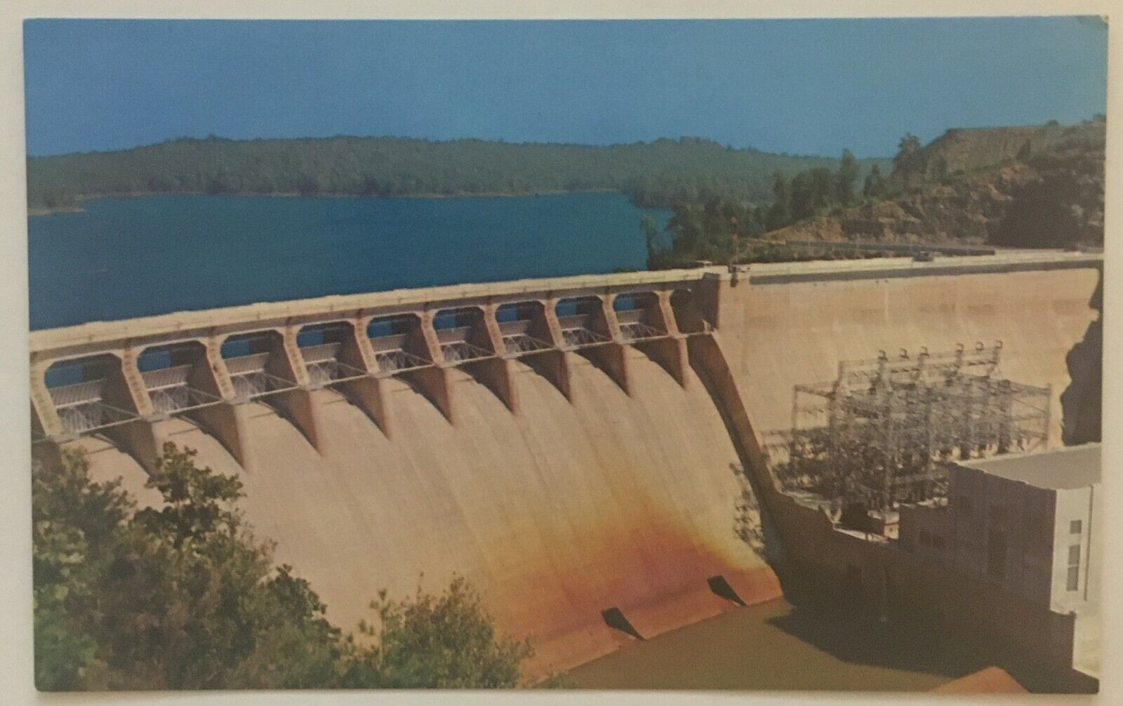  Allatoona Dam US Corp of Army Engineers Cartersville GA Vintage Chrome Postcard