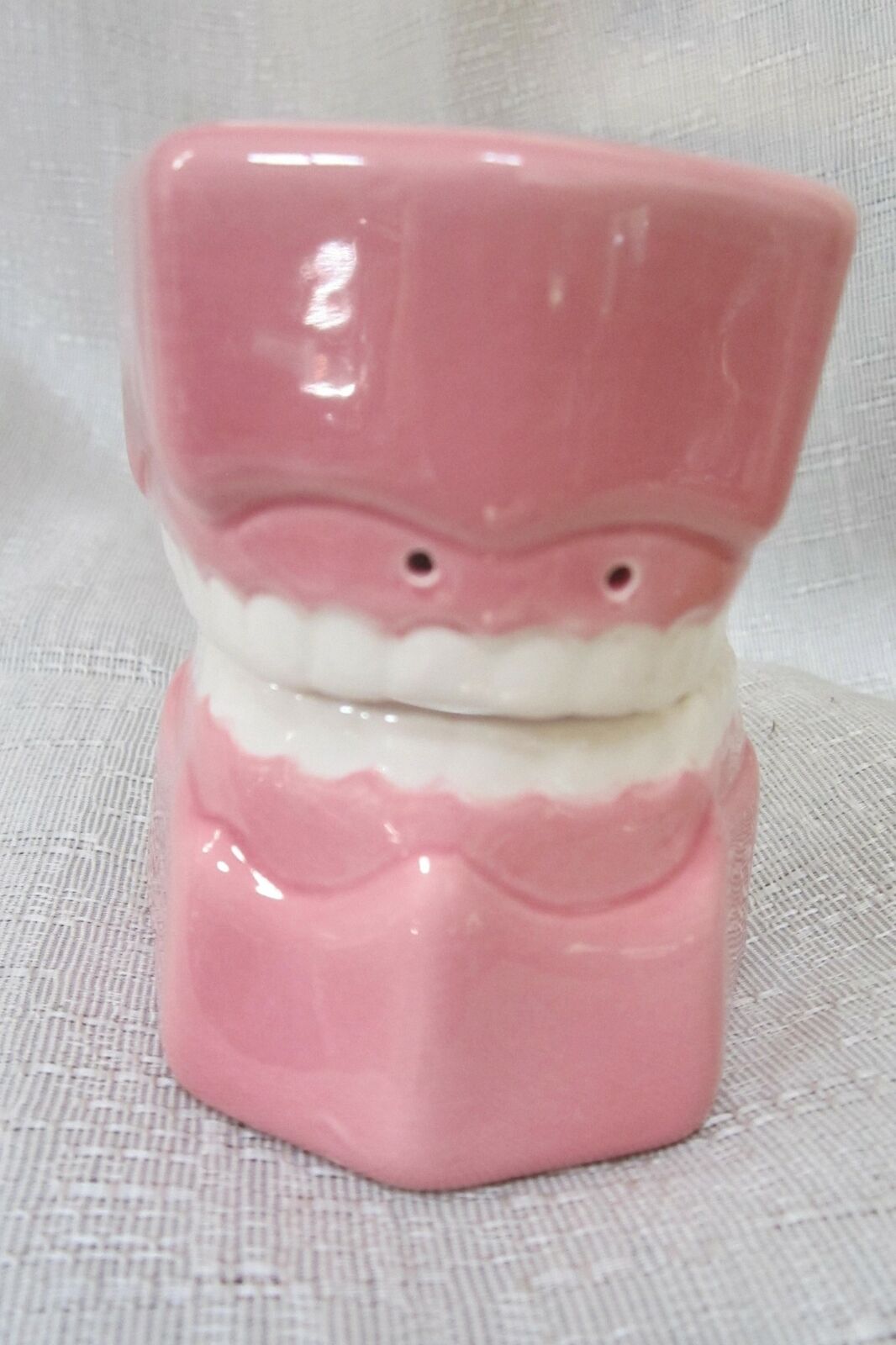 Vintage Ceramic False Teeth Tooth Dentist Dental Salt+ Pepper Shakers Style #916