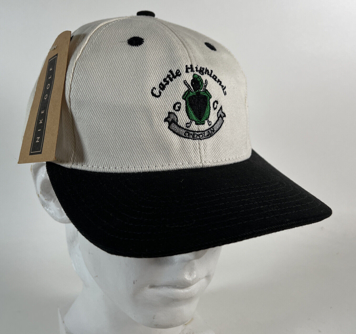 Vintage NOS Nike Golf Castle Highlands Oadolan Strap-Back Hat