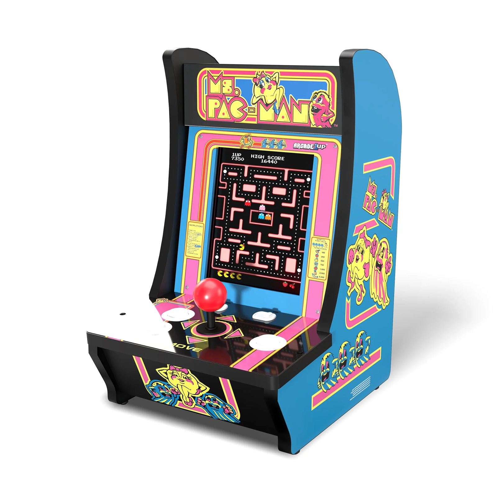 Ms. Pacman Countercade 5-In-1 Games