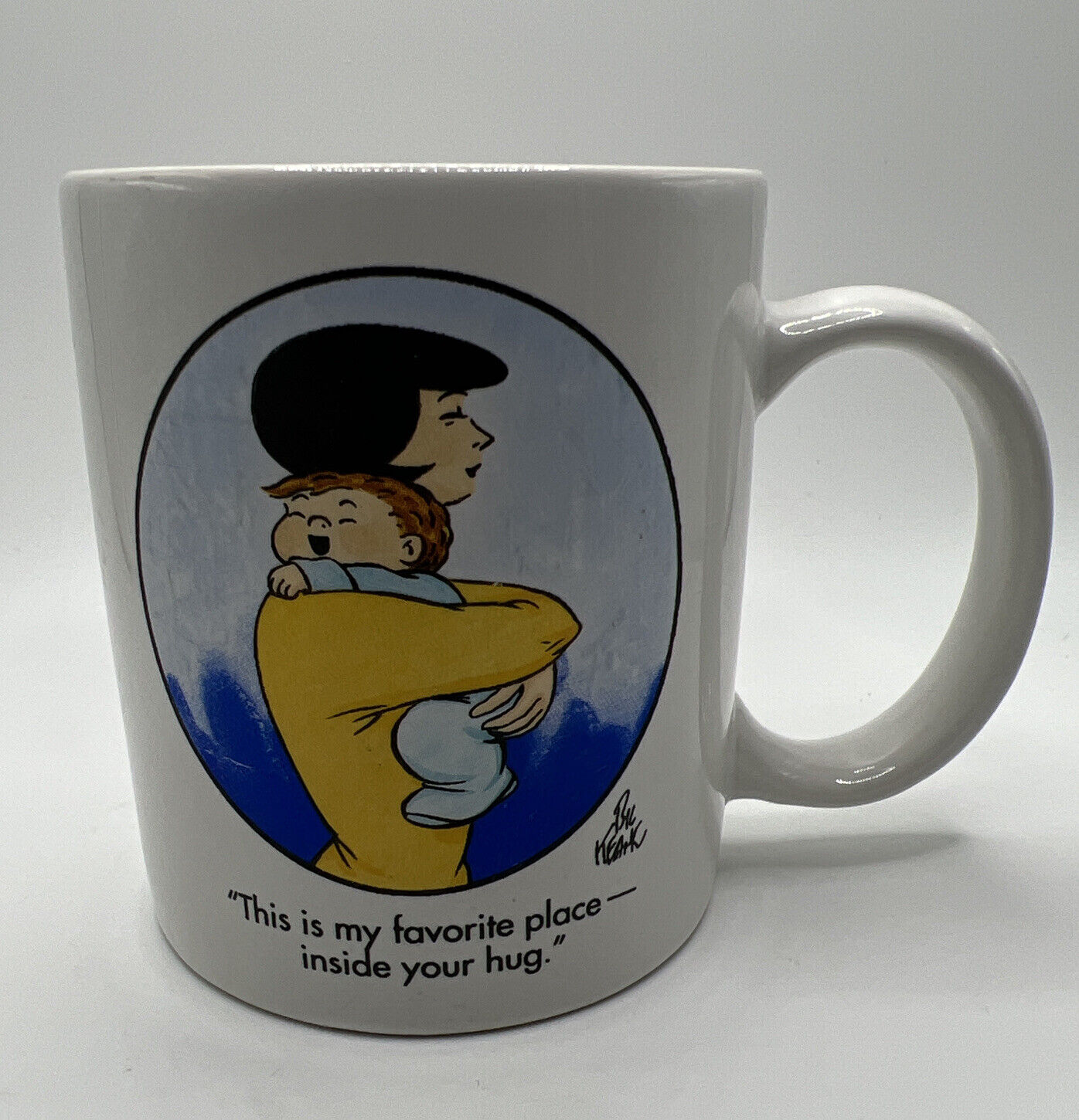 Vintage Family Circus Coffee Mug Inside Your Hug Bil Keane Mom Love Sunday Comic