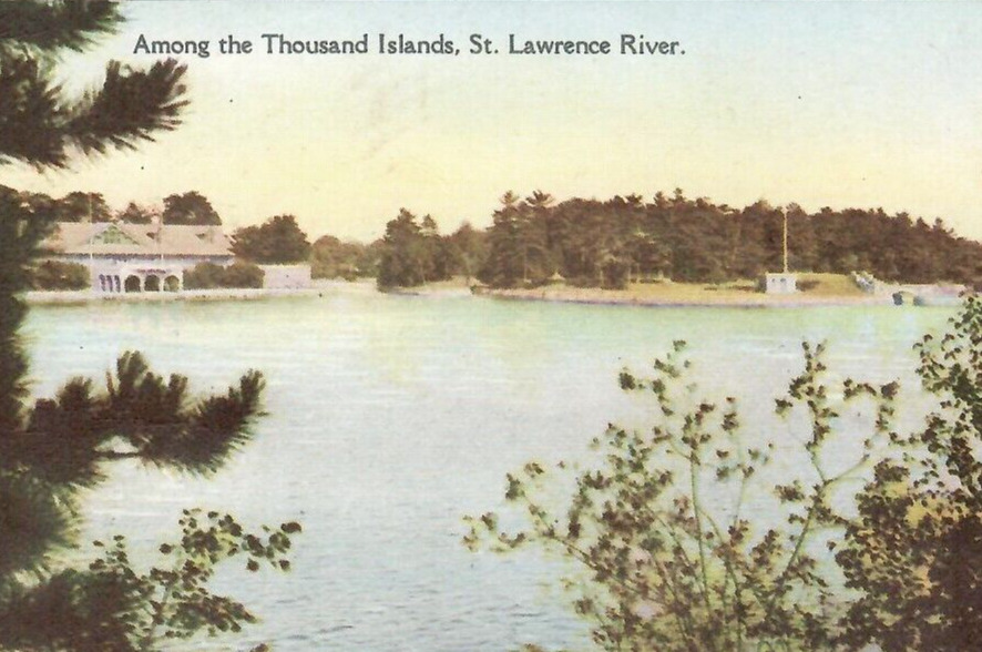 Vintage Postcard Among the Thousand Islands St. Lawrence River Quebec Canada