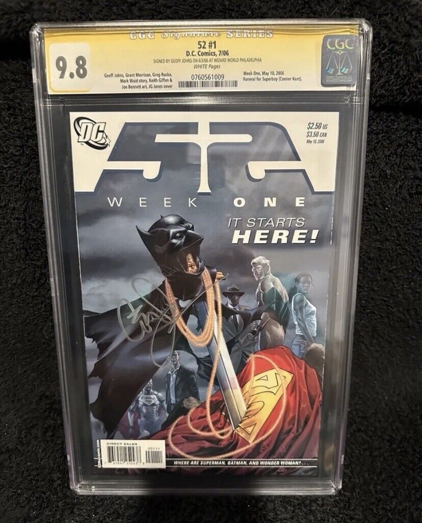 🟨 52 #1 Week One CGC 9.8 SS Geoff Johns Wizard LIQUIDATING 50 YEAR COLLECTION