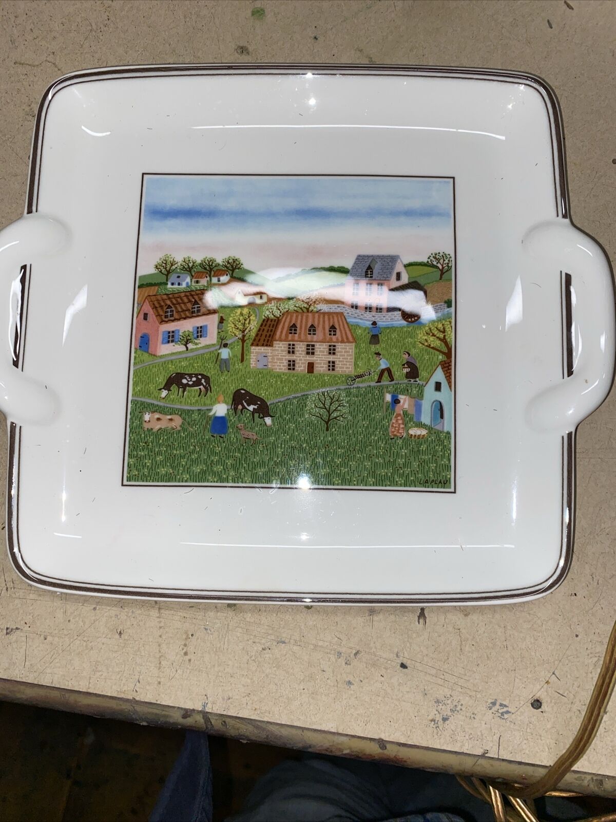 VILLEROY BOCH DESIGN NAIF SANDWICH TRAY 8x8 CHECK STORE HAVE ENTIRE SET