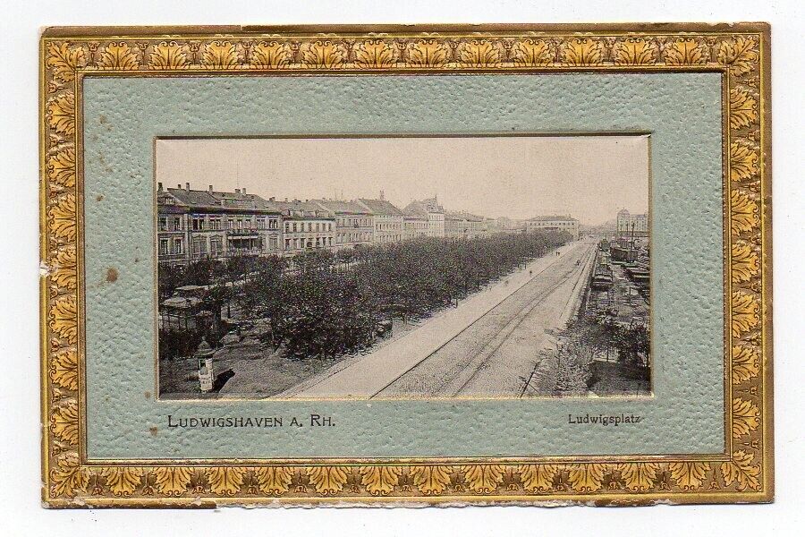 UDB Postcard, Ludwigshaven A, Rh., Ludwigsplatz, 1908