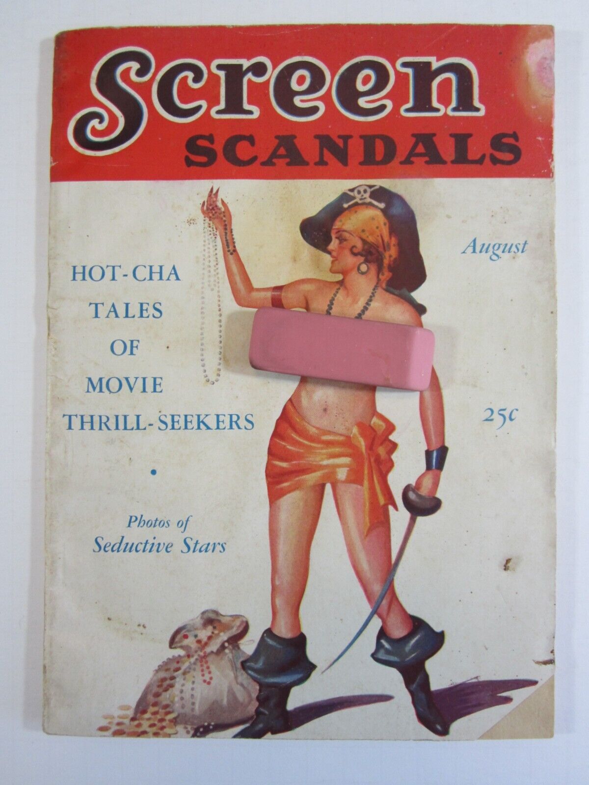 Screen Scandals v. 2 #4 August 1936 GD  Pirate Girl Cover  Scarce
