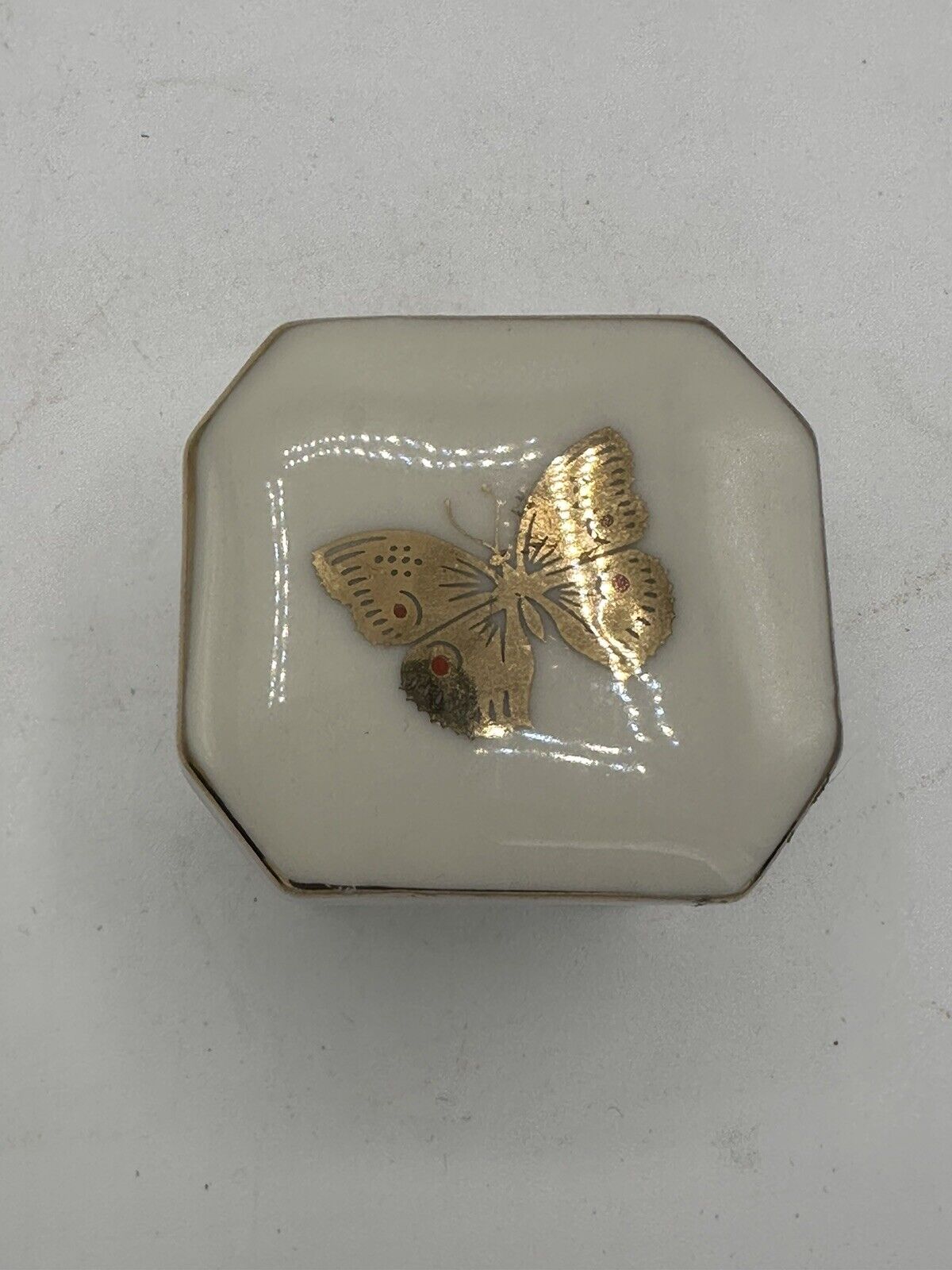 Vintage Takahashi San Francisco ~ Trinket Box ~ Butterfly