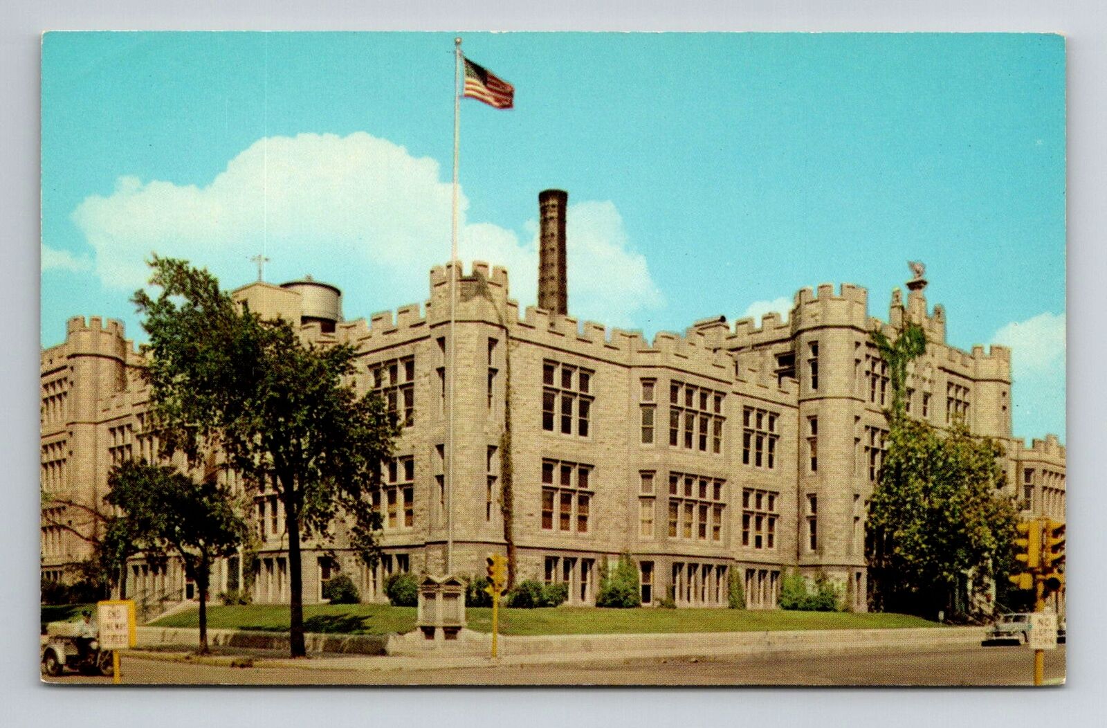 Joliet IL-Illinois, Joliet Township High School, Antique Vintage Postcard