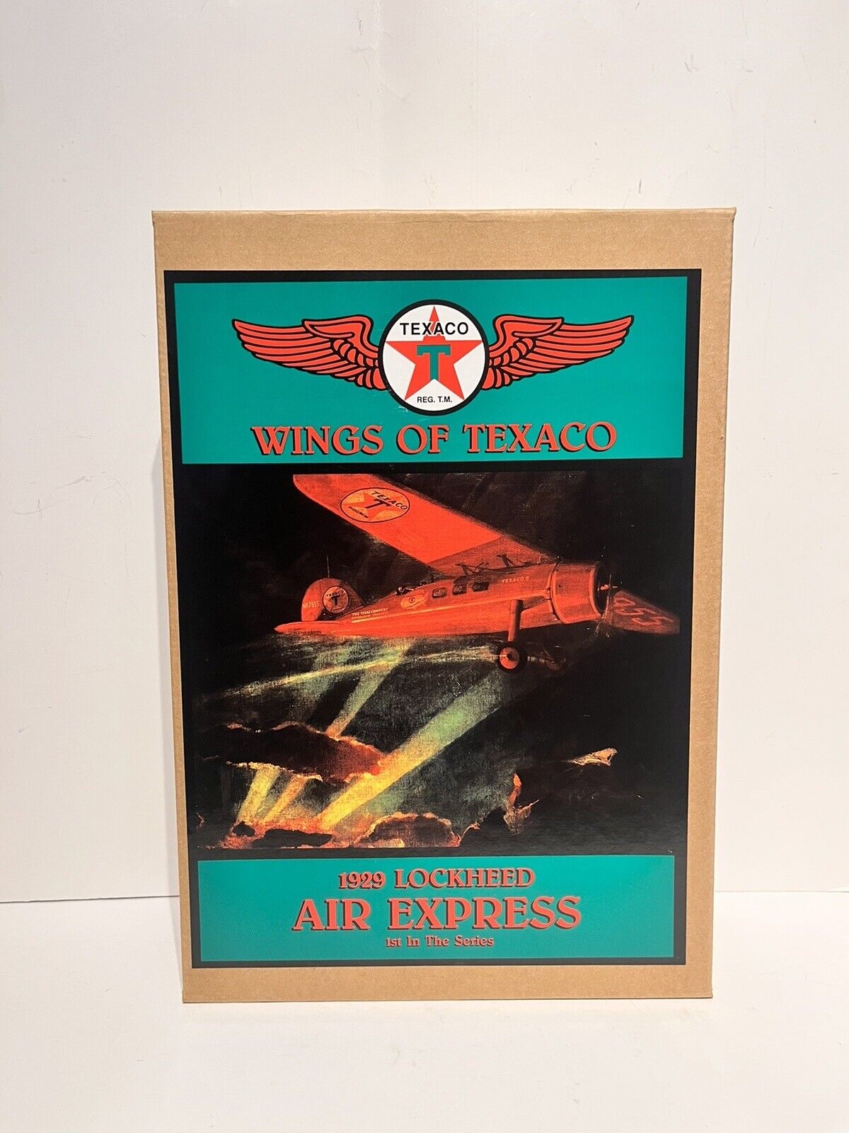 Wings of Texaco #1 1929 Lockheed Air Express ERTL Die-Cast Bank NIB