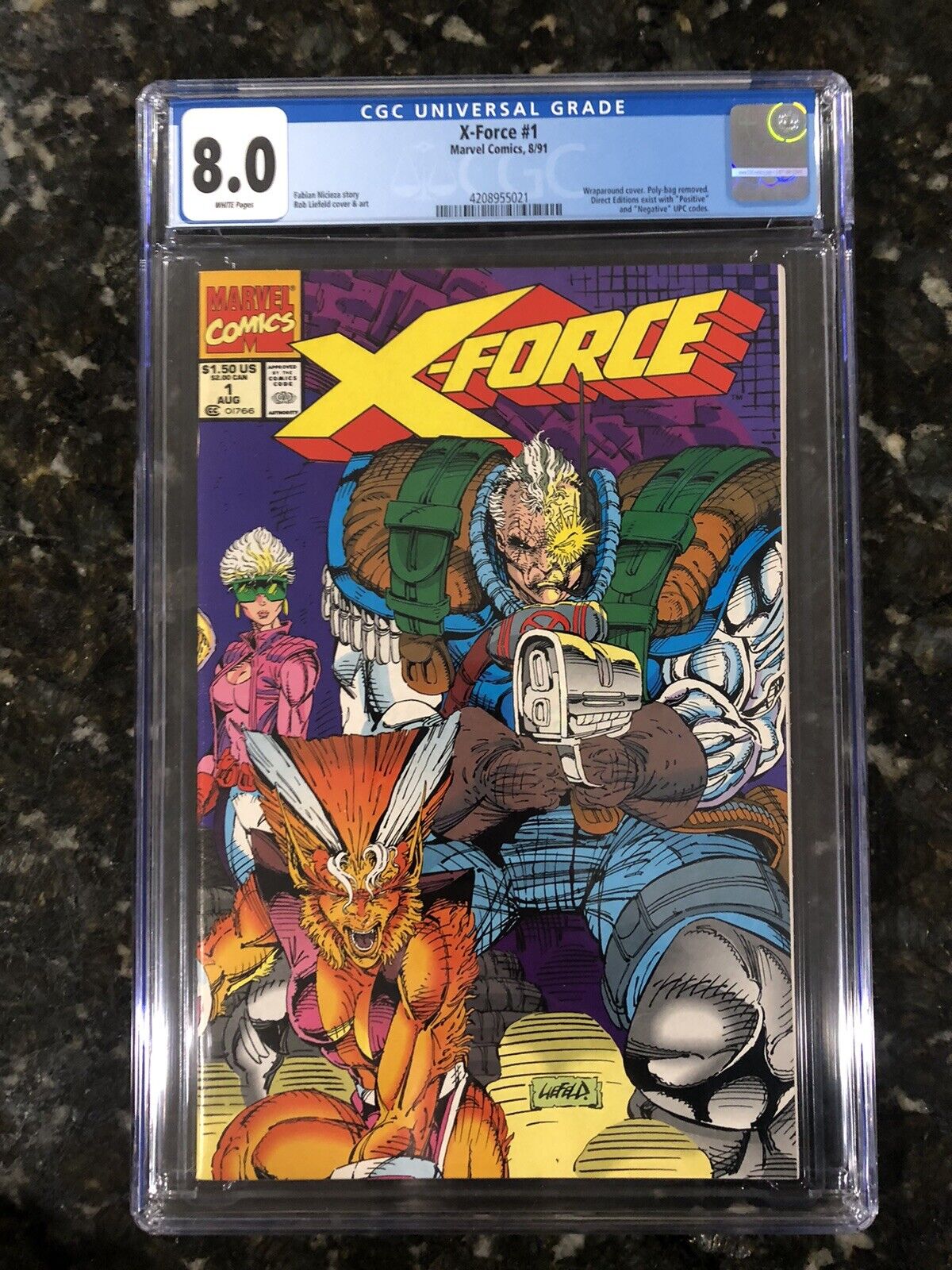 X-Force 1 CGC 8.0 1st Print 1991 New Mutants X-Men Cable BUY 1 GET $15 OFF Any 2