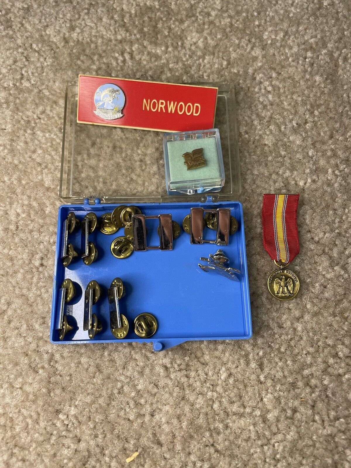 Vintage Pins And Medal/name tag