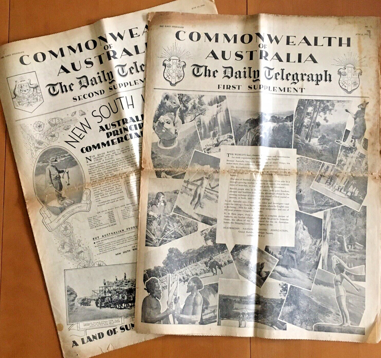 AUSTRALIA 1930s Daily Telegraph Supplements No  1 & 2 Social & Business History