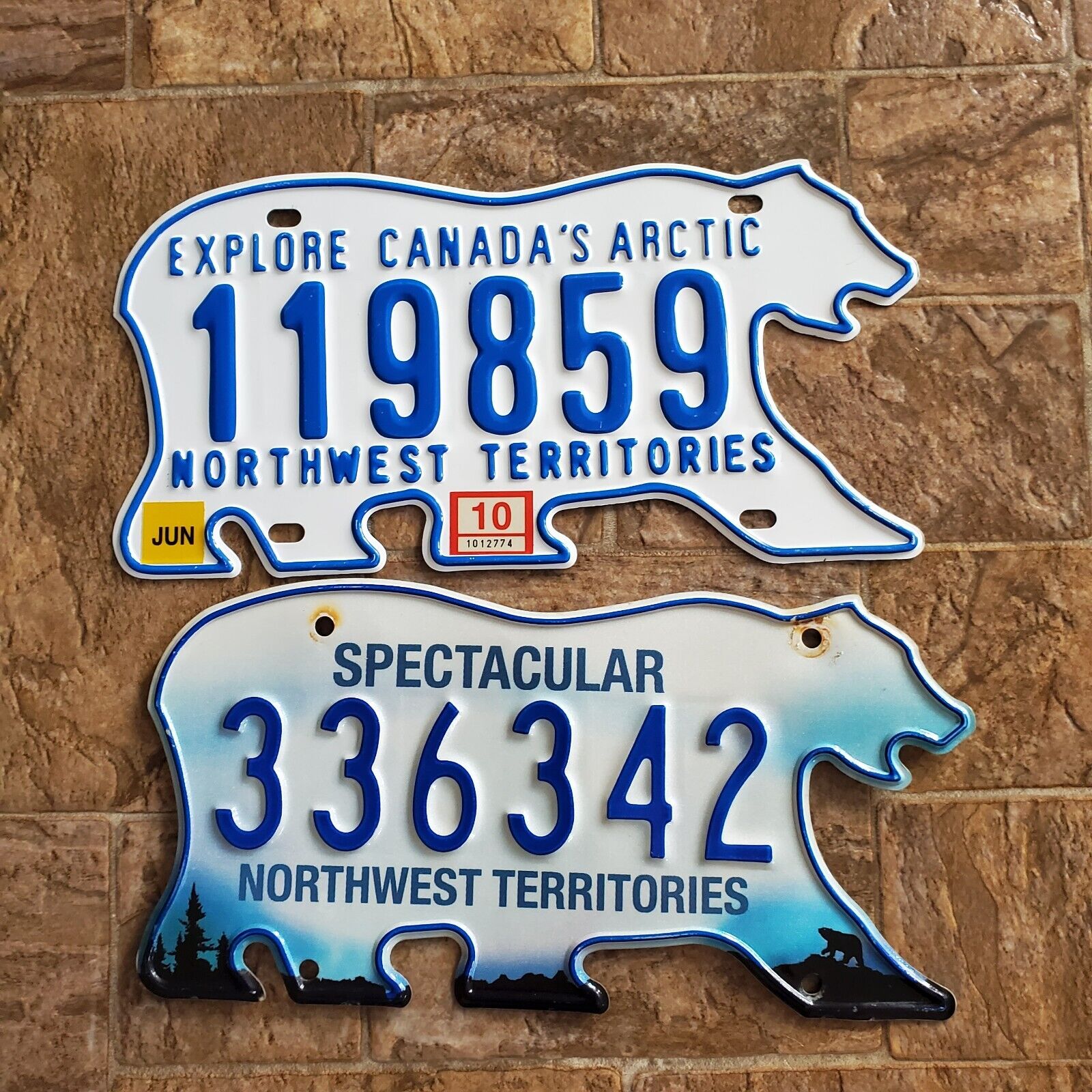 Canada License Plates Northwest Territories 2 Plates