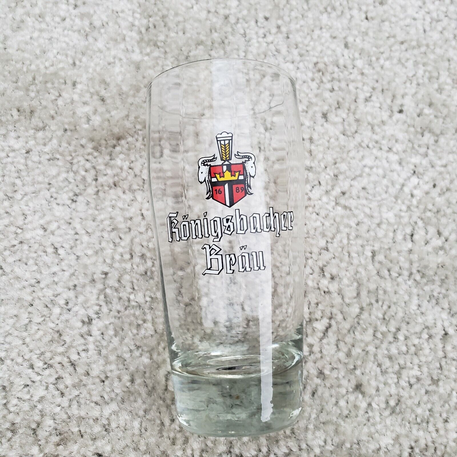 Konigsbacher Brau Beer Glass Cup Germany Bier