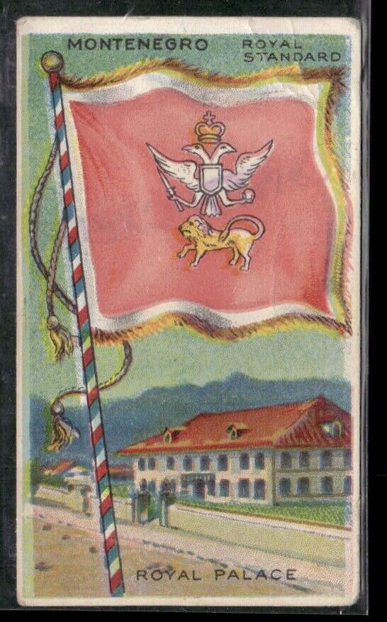 1910-11 Flags of All Nations (T59)-Montenegro Royal Standard-Recruit Black