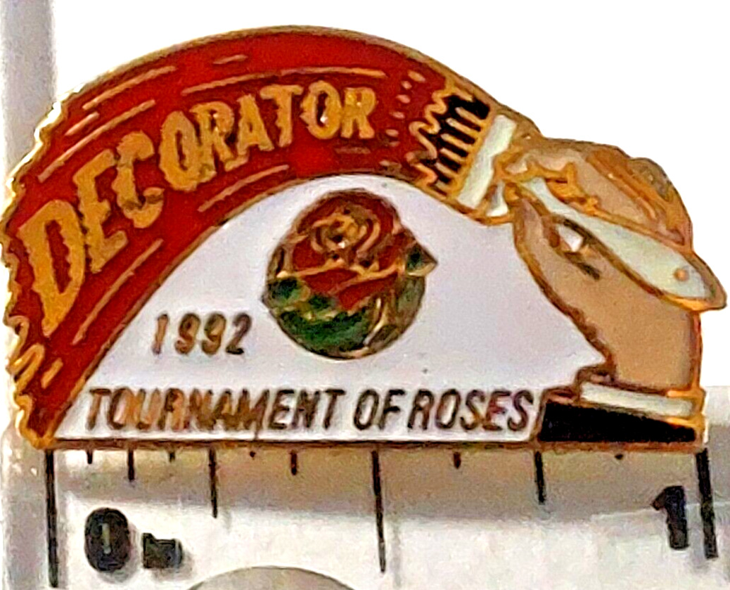 Rose Parade 1992 DECORATOR Lapel Pin (051123)