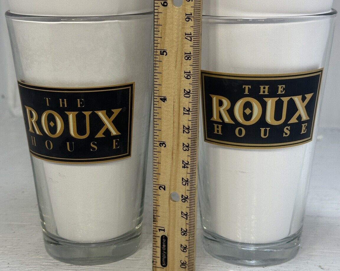 2 The Roux House 12 Oz Beer Glasses Bud Lite Lime, Bud Select