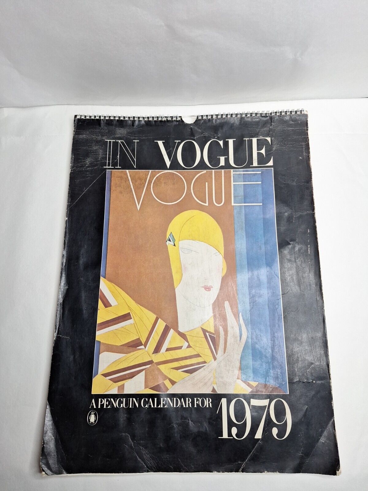Vintage 1979s Vogue Calendar  For Scrapbooking Fashion  DAMAGED 