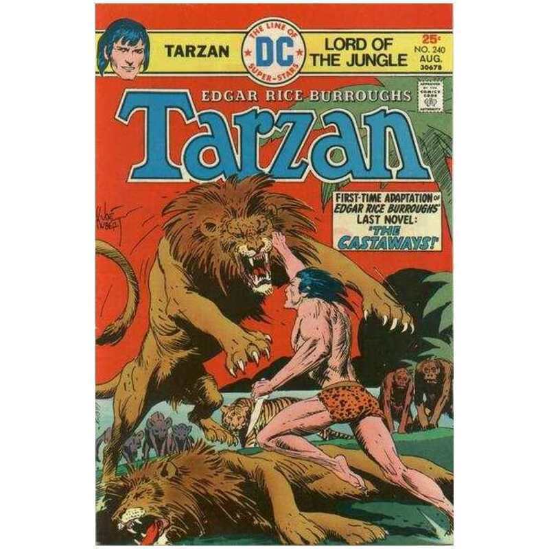 Tarzan #240  - 1972 series DC comics Fine minus Full description below [p/