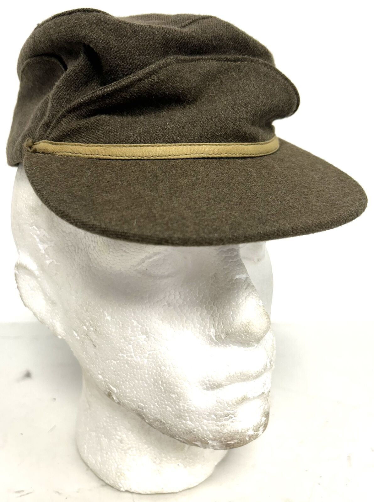 Canadian Military Issue Khaki Green Buffalo Field Cap Hat
