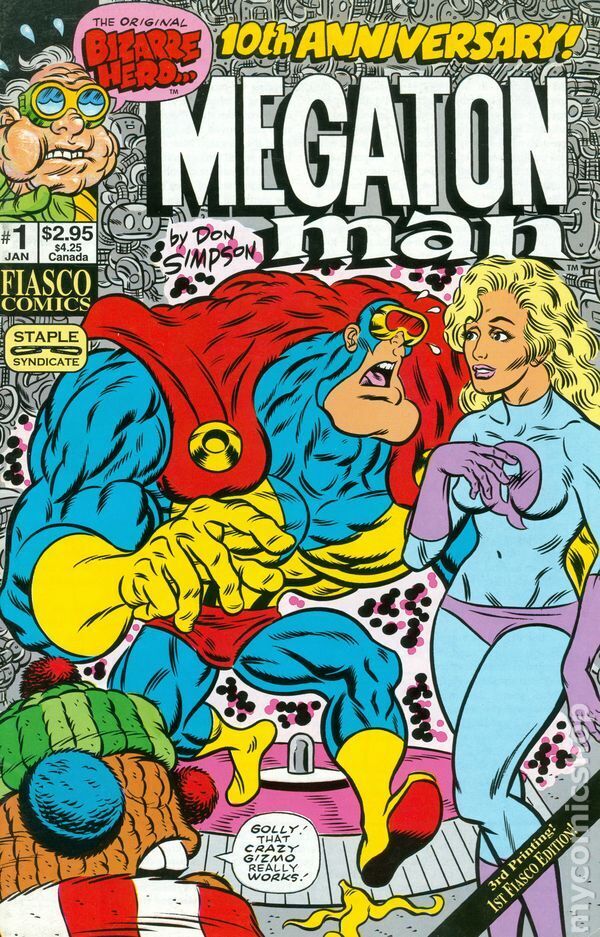 Megaton Man 10th Anniversary Edition #1 FN 1995 Stock Image