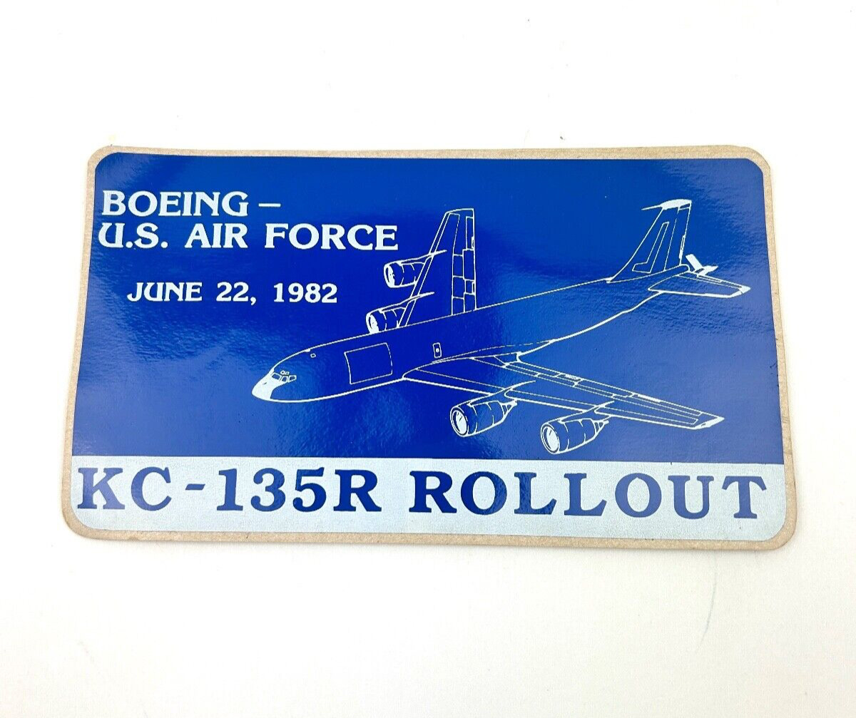 Boeing U.S.Air Force KC-135R Roll Out June 22, 1982 Decal Sticker