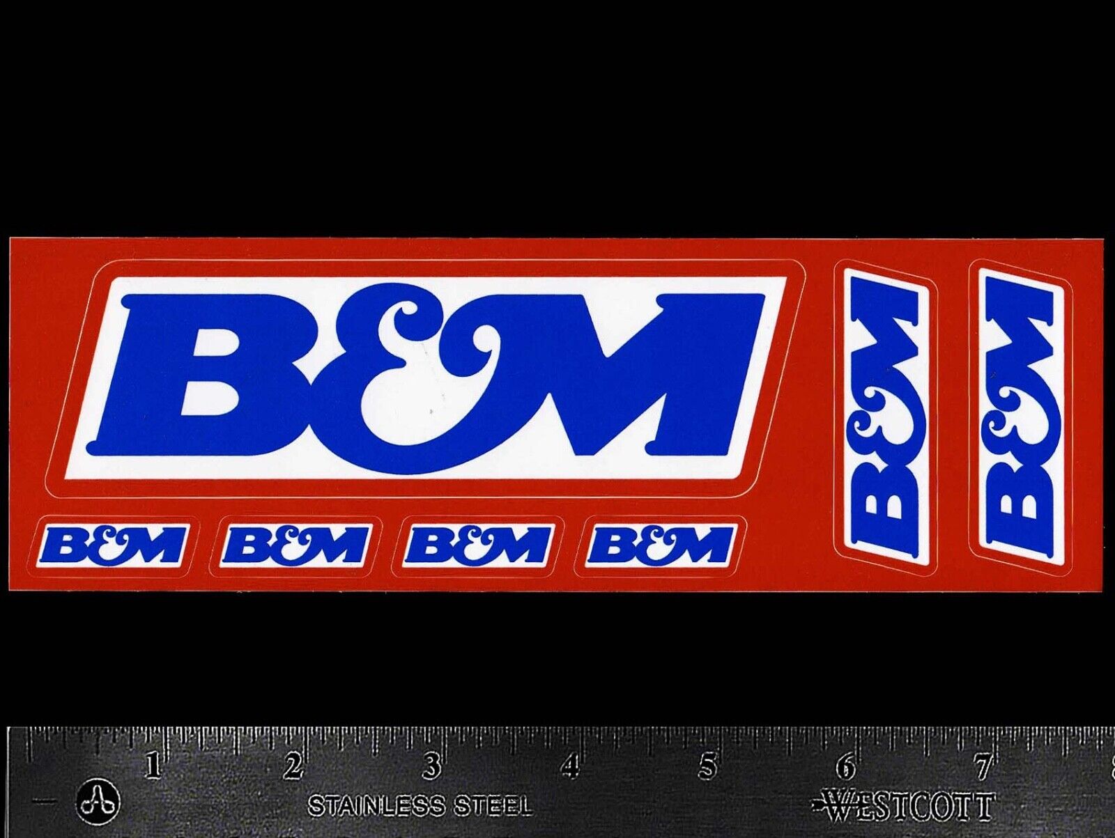 B & M Transmissions & Shifters - Original Vintage Racing Decal/Sticker Sheet