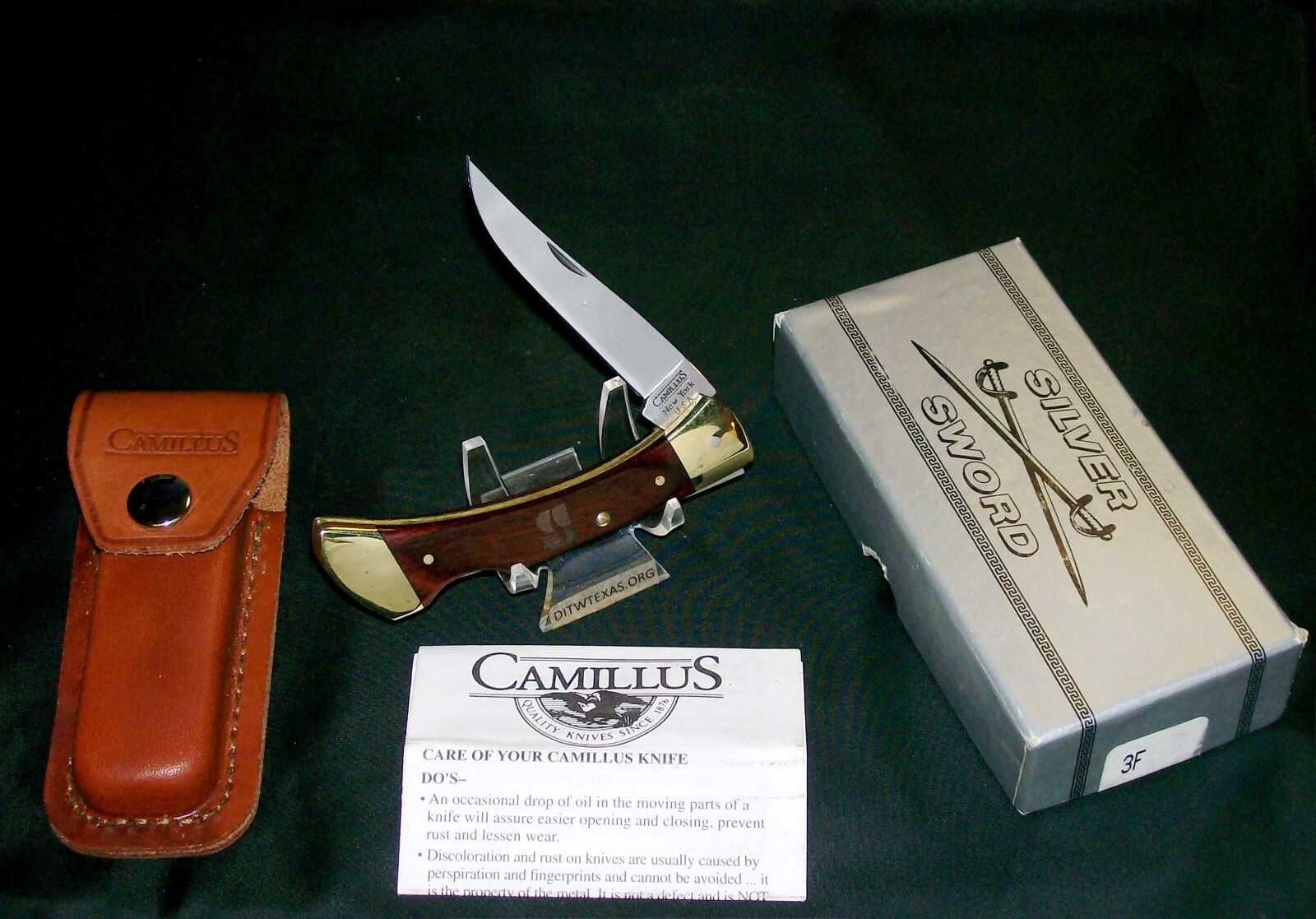 Camillus USA Lockback Knife & Sheath \