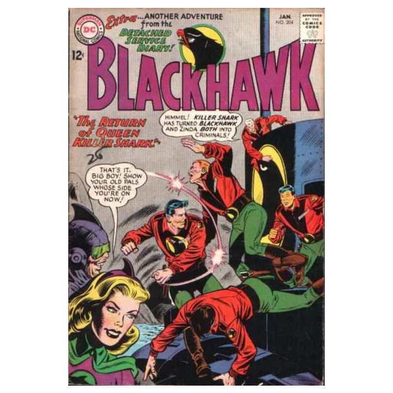 Blackhawk #204  - 1944 series DC comics Fine+ Full description below [b|