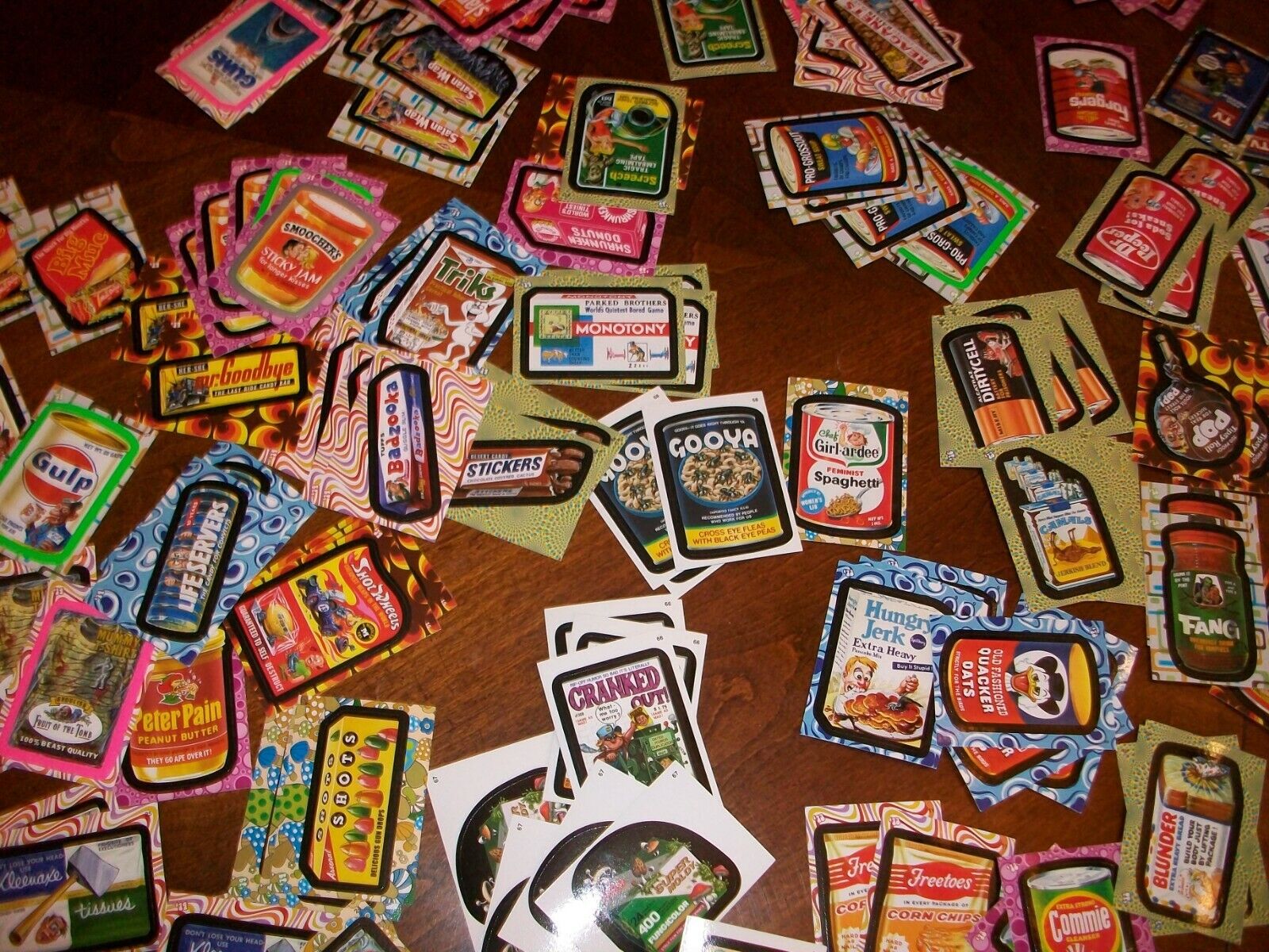 Topps 2008 Wacky Packages Series 2 Flashback Sticker Trading Cards Lot (136) NEW